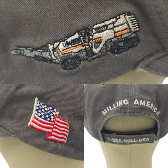 Villager Construction Strapback Cap Hat Trucker Baseball Embroidered Road Work - Picture 7 of 14